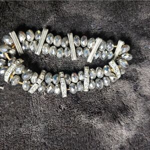 Silver bead bracelet 